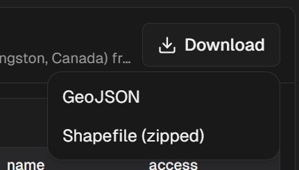Downloading query results